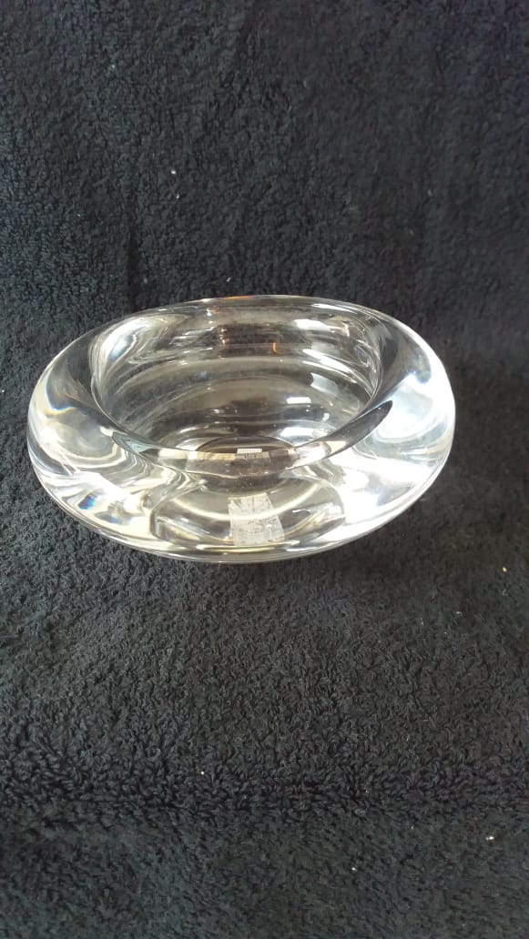 bowl redondo de cristal . largura -15cm - CEAF